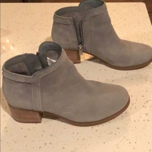 Grey suede booties - perfect for fall!